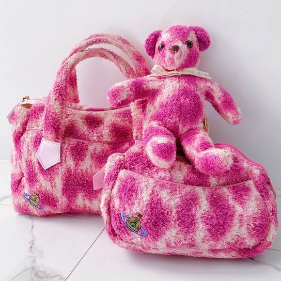 Vivienne Westwood Handbags - VIVIENNE WESTWOOD PINK LEOPARD PRINT MAKEUP POUCH